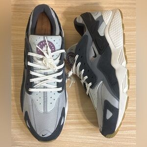 Nike Air Huarache Men’s Size 12 Grey Black Gum Running Sneakers FJ0709-001